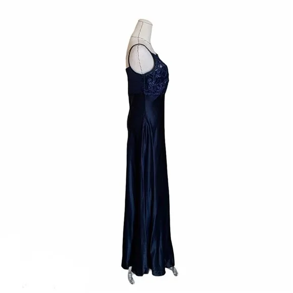 BLONDIE and ME Evening Dress Prom Formal Party Sparkle Blue Glitter 90s Y2k - Picture 7 of 11